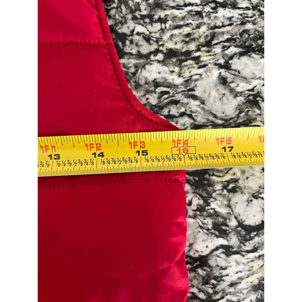 Carters Kid‎ Boys Red Puffer Vest Sherpa Lined Collar Size 10 Zip Up Quilted